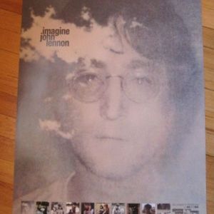 John Lennon Imagine NEW 2000 Promo Poster - yoko beatles revolution love peace